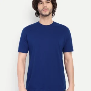 Men’s Cotton Slim Fit T-Shirt – Navy Blue